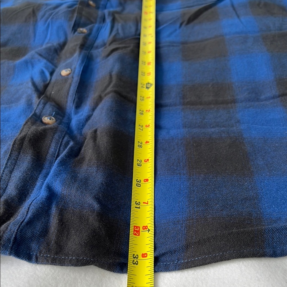 Blue Mountain Men’s Blue and Black Plaid Men's Shirt - 3XL NWT - Picture 6 of 6